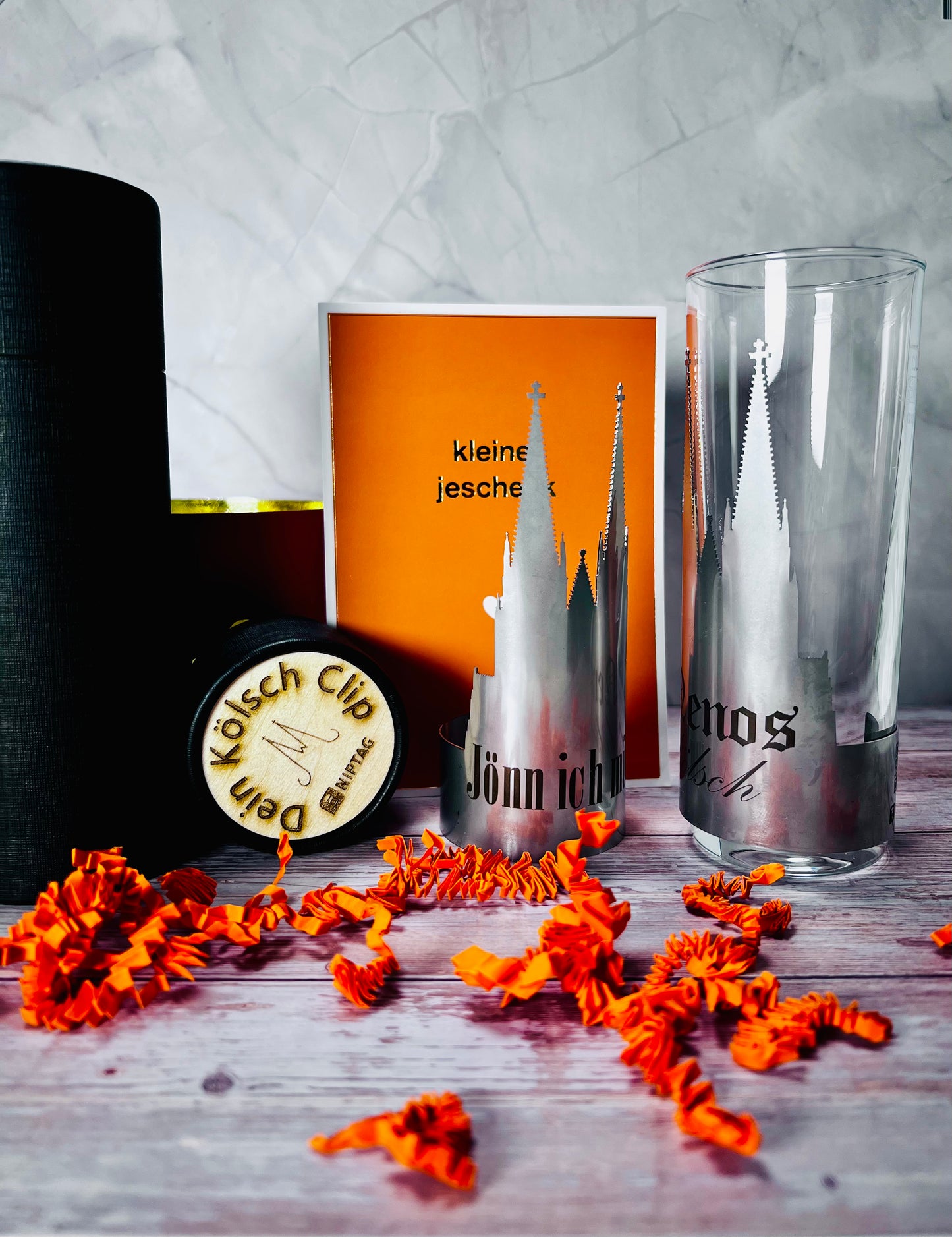 Kölsch Clip - Personalisierter Glas Clip und Namensschild